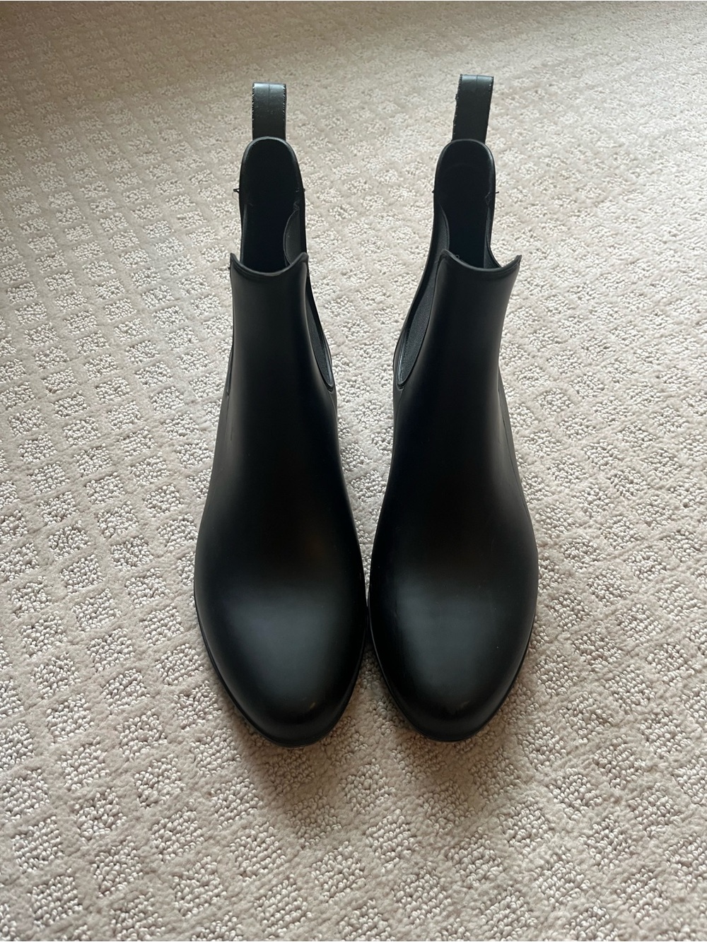 Jcrew Black Chelsea Rain Boots
